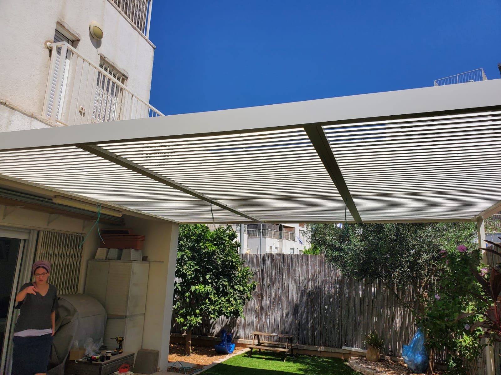 black frame pergola kit