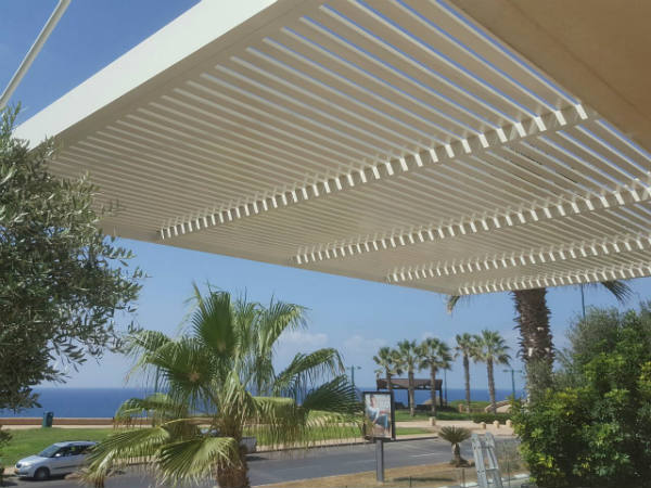 white aluminum pergola kits